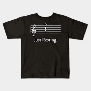 Music Just Resting Quarter Rest Fermata Kids T-Shirt